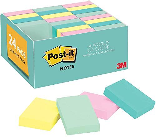 3M Post-It Note adesive scozzesi: 1-3/8 in larghezza (Collezione Marsiglia) / 24-pacco