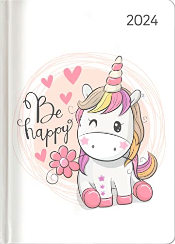 Alpha Agenda Settimanale Ladytimer 2024, formato tascabile 10,7x15,2 cm, UNICORN, 192 pagine