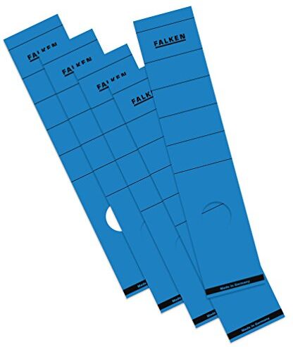 FALKEN , etichette in carta per dorso di raccoglitore larghezza posteriore 60 mm ampio Blu