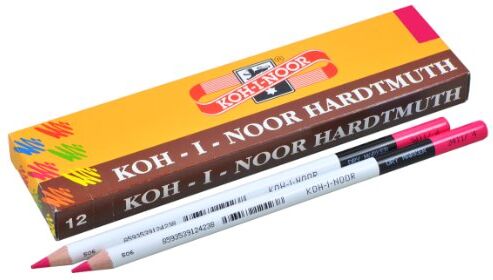 Koh-I-Noor 12 Evidenziatori a secco, colore: Rosa