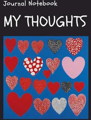 ART My thoughts journal notebook to express your feelings and expressions: Lined papers 120 pages 9×6 Glossy cover