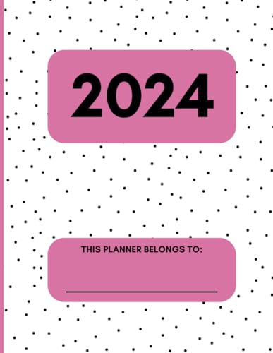 Pro-Ject 2024 Planner Simple Design Black, White & Pink