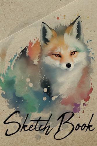 ART Sketch Book Fox: Notebook for Sketching, Drawing or Writing, 120 Pages, 6x9 (Premium Cover)