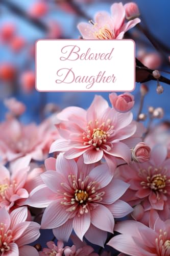 ART Notebook "Beloved Daughter", 120 pages, 6 x 9 in Notes, softcover diary, lined paper, journal, goals