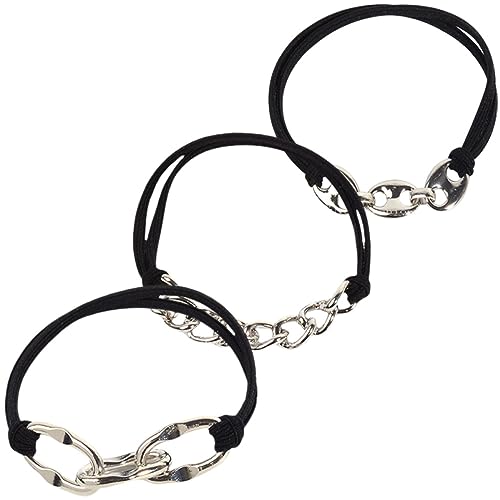 FRCOLOR 3 Pz Elastico Per Con Bracciale Elastici Per Ragazze Accessori Carini Piccoli Elastici Per Accessorio Per Bracciale Per Ragazze Classico Copricapo Metallo