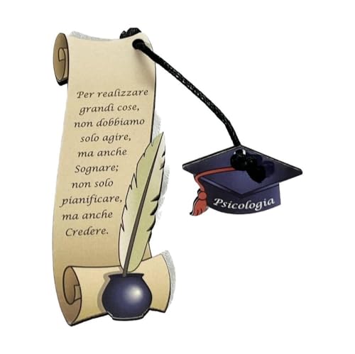 Generico Segnalibro in legno 3.5x10 cm CON TOCCO   Bomboniera per laurea   bomboniere per lauree   VARIE SPECIALIZZAZIONI e facoltà di laurea (Psicologia)