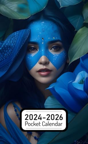 Stanley Pocket Calendar 2024-2026: Two-Year Monthly Planner for Purse , 36 Months from January 2024 to December 2026   Troca azul