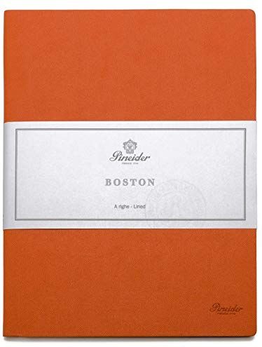 Pineider Notes Boston-19X25 Cm- Large 96 Sheets 80 Gr.-White Paper