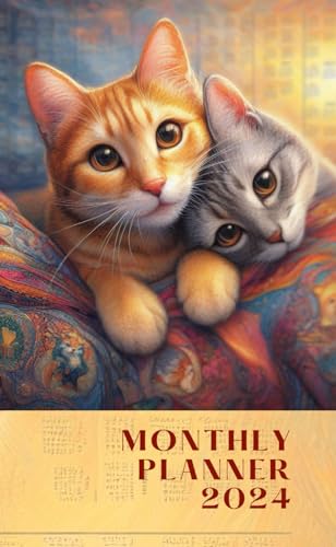 Pro-Ject 2024 POCKET CAT MONTHLY PLANNER PURRFECT DAYS. EACH MONTH 1 PAGE FOR YOUR NOTES + PAGES FOR IMPORTANT DATES: with Literary Quotes and Adorable Cat ... 4"x6.5". 13 Months January 2024-January2025