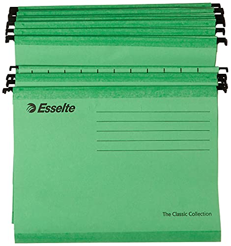 Esselte The Classic Collection Cartelle sospese per cassetti 330-V / 3cm Verde