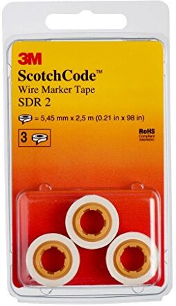 3M 3 m Scotch Codice SDR 2 cavo markierer rotoli, punto 2 (3 pezzi)