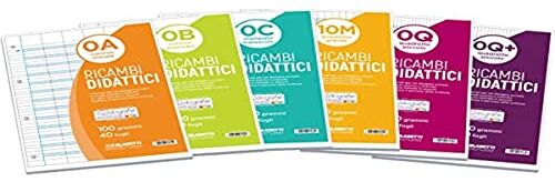 Blasetti 91401 Ricambi Didattici Forati F.To A4 40 Fogli Carta, 100 Gr, Rigo di 1A (0A)