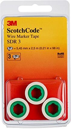 3M 3 m Scotch Codice SDR 3 cavo markierer rotoli, punto 3 (3 pezzi)