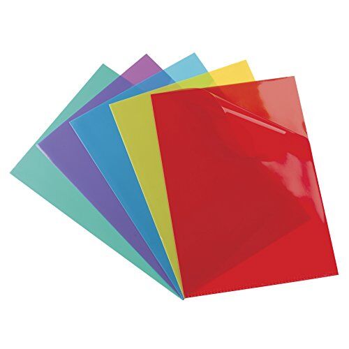 Oxford Elba copertine per documenti A4 in PVC 15/100, confezione da 100, colori assortiti