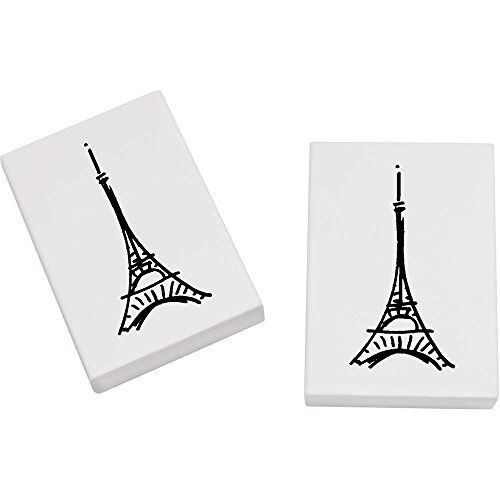 Azeeda 2 x 45mm 'Torre Eiffel' Gomma per cancellare (ER00019477)