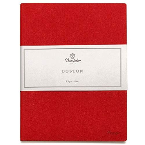 Pineider Notes Boston-19X25 Cm- Large 96 Sheets 80 Gr.-White Paper