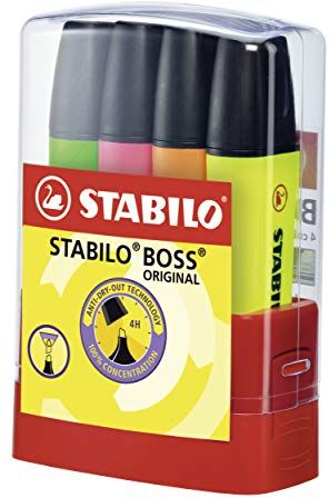 Stabilo Evidenziatore  BOSS ORIGINAL BOSS Parade Astuccio da 4 Colori assortiti