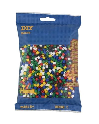 Hama Mondo Creativo Perle e Gioielli Perle Mixed Bag 3000 6 Colori