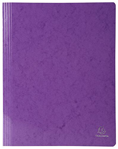 Exacompta 380800b Iderama Cartelline (Cartone rivestito, din a4) Confezione da pezzi Violett