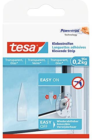 Tesa Adhesive Strips for Transparent & Glass 0.2kg