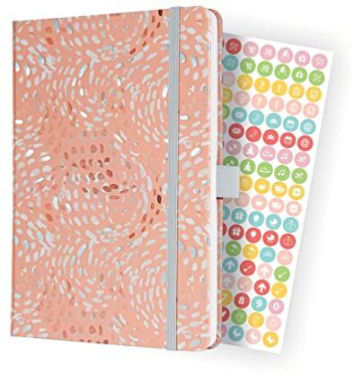 Sigel Jolie agenda settimanale 2022 Nude Glam 13,5 x 20,3 cm hardcover 174 pagine rosato