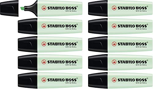 Stabilo Evidenziatore  BOSS ORIGINAL Pastel Confezione da 10 Verde Menta