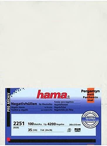 Hama Fogli per archivio negativi 24x36 100 pz., orizzontale, Trasparente