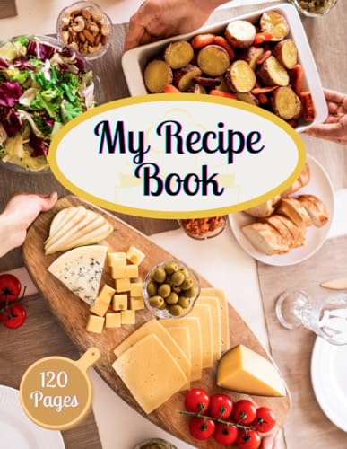 Genius MY RECIPE BOOK: Notebook Recipes Blank To Write   Exclusive Design With 120 Pages For You To Write Your Favorite Recipes And 8.5" X 11" Inches