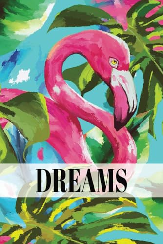 ART Pink Flamingo Journal Notebook Diary 6" x 9" Paperback 200 Lined Pages: Flamingo Theme (Flamingo Books To Write In)