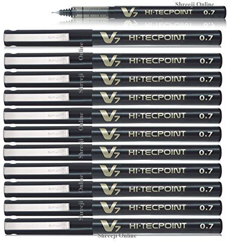 PILOT Hi-Tecpoint, Penna a sfera ad inchiostro liquido, Nero, 0.7 mm