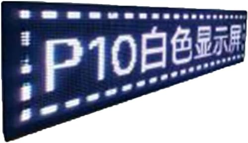 GPECTIFO Segnaletica a LED Bacheche programmabili con schermo a scorrimento for negozi, ristoranti, bar e negozi (Color : White, Size : 297 * 57cm)