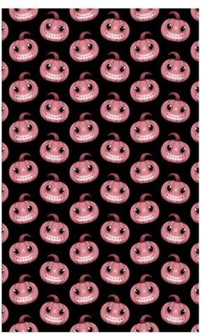 Atomic Halloween Themed 4x4 Squared Pages Journal – Pink Pumpkins with Black Background (150 pages)