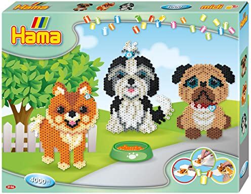 Hama - Dog Set di Perline, Multicolore, Taglia Unica,