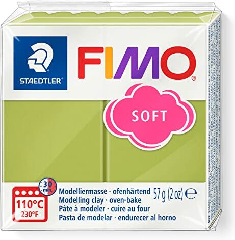 Staedtler 8020-T50 FIMO Argilla da modellare in polimero indurente per forno Pistacchio (1 blocco da 57 g)