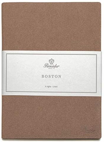 Pineider Notes Boston-19X25 Cm- Large 96 Sheets 80 Gr.-White Paper