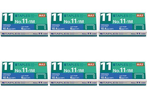 Max Office 4 All Numero massimo di punti 11-1 M per cucitrici Vaimo, 6 confezioni