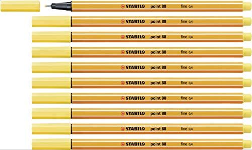 Stabilo Fineliner  point 88 Confezione da 10 Giallo