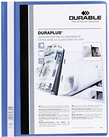 Durable 2579-06 Duraplus A4, 1 pz, Blu