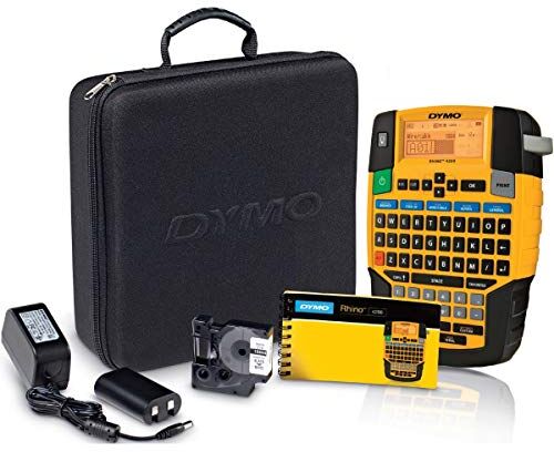 Dymo Rhino Kit per etichettatrice qwerty, colore: giallo