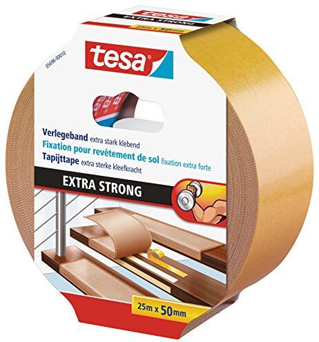 Tesa 05696-00010 Flooring Tape Extra Strong Hold, 25m x 50mm