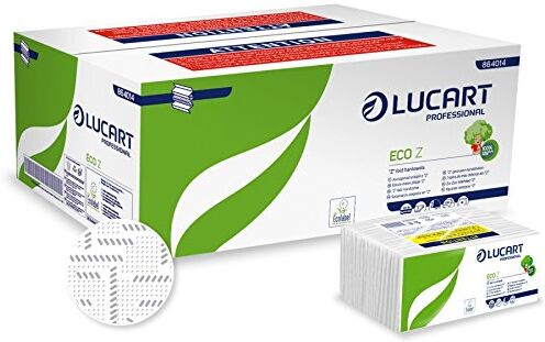 Lucart Asciugamani intercalati  Z 2 veli carta ecologica 23x23,5 cm  (conf.18)