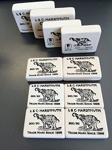 Koh-I-Noor Hardtmuth Soft Eraser 0300 Set di 10 elefanti