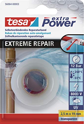 Tesa 56064-00001-00 Nastro di Riparazione, Trasparente, 2.5m x 19mm