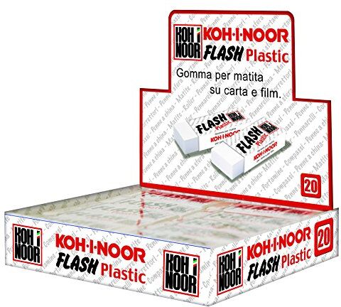 Koh-I-Noor Gomma Flash Plastic, Bianco