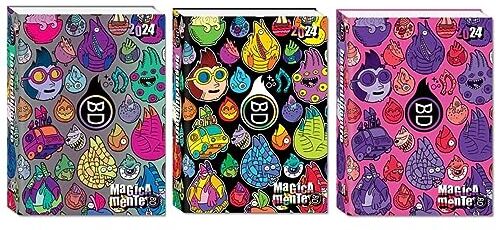 SEVEN SPA DIARIO SCUOLA 2023/24 BASTARDI DENTRO 16 MESI SPECIAL MAGICAMENTE METAL FORMATO POCKET 13X15 (NERO)