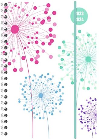 Alpha Diario Agenda Scuola Collegetimer 2023/2024, Settimanale, Spiralata, 15x21 cm, Blowballd, 224 Pagine