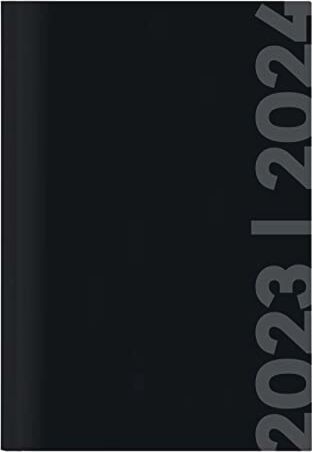 Alpha Diario Agenda Scuola Collegetimer 2023/2024, Settimanale, 15x21 cm, Black Label, 224 Pagine