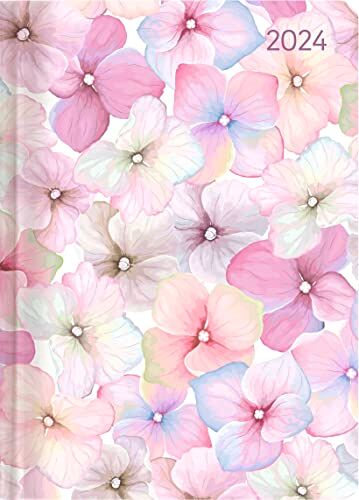 Alpha Agenda Settimanale Ladytimer 2024, formato tascabile 10,7x15,2 cm, BLOSSOMS, 192 pagine