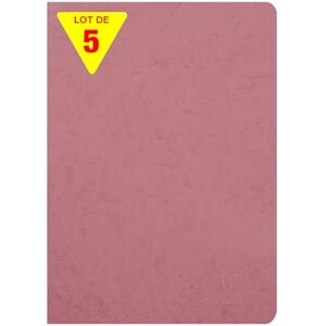 Clairefontaine Age Bag cahier piqué 21x29,7cm 96p ligné + marge rose antique PAQ DE 5 Clairefontaine Age Bag cahier piqué 21x29,7cm 96p ligné + marge rose antique PAQ DE 5