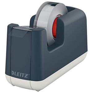 Leitz Dispenser per nastro adesivo, Base appesantita, Nastro incluso, Gamma Cosy, Grigio Velluto,